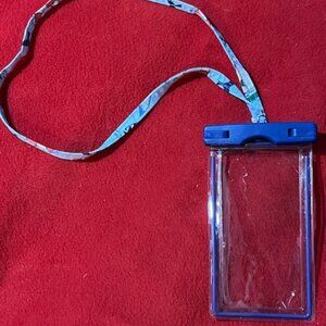 Vera BradleWaterproof Phone Pouch w/ Lanyard–ID & Phone Holder–Clear Window